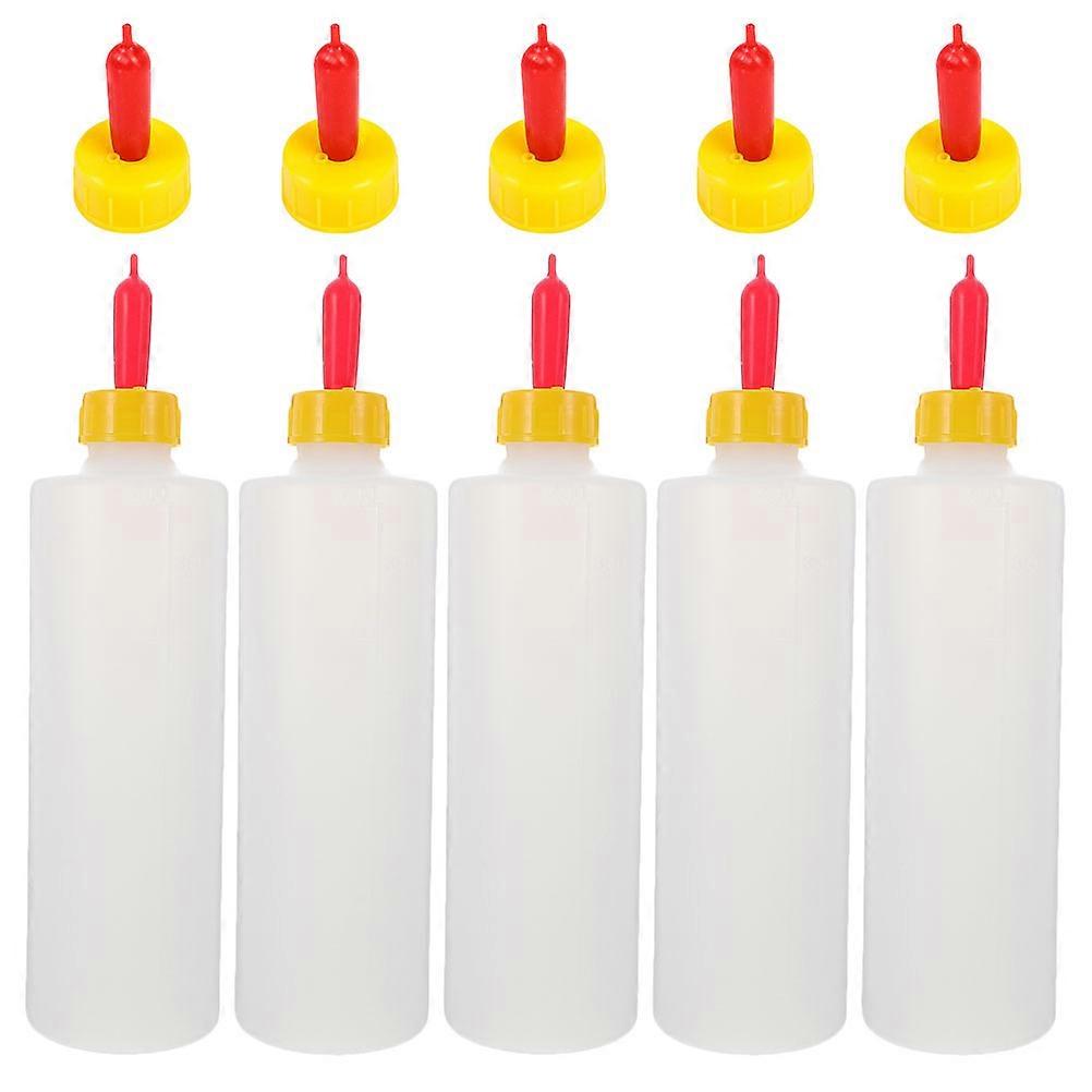 5 sæt lammefoderflasker Lam ammeflaske Dyrefoderflasker Gedemælksflaske med sutter