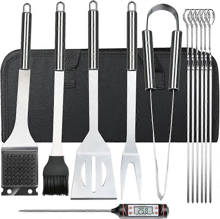 13-Piece Stainless Steel Grill Utensil Set