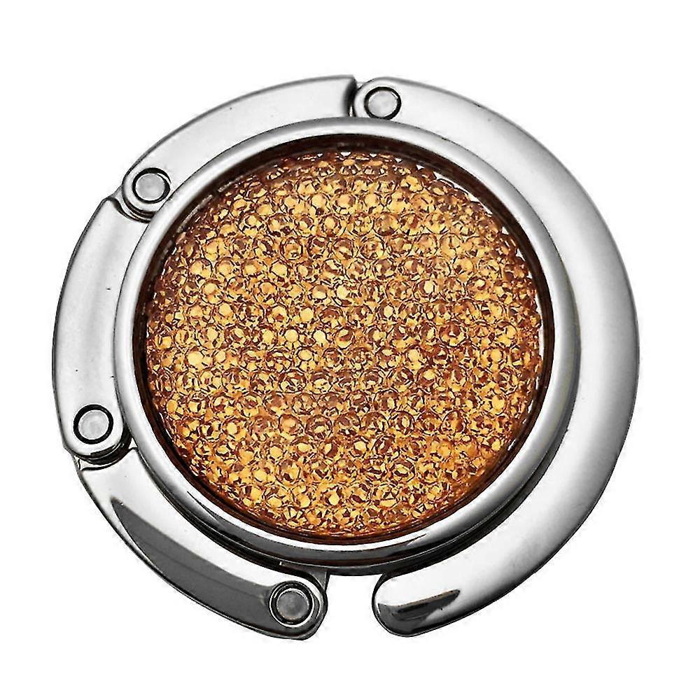 Round Flash Diamond Bag Holder Folding Handbag Hook
