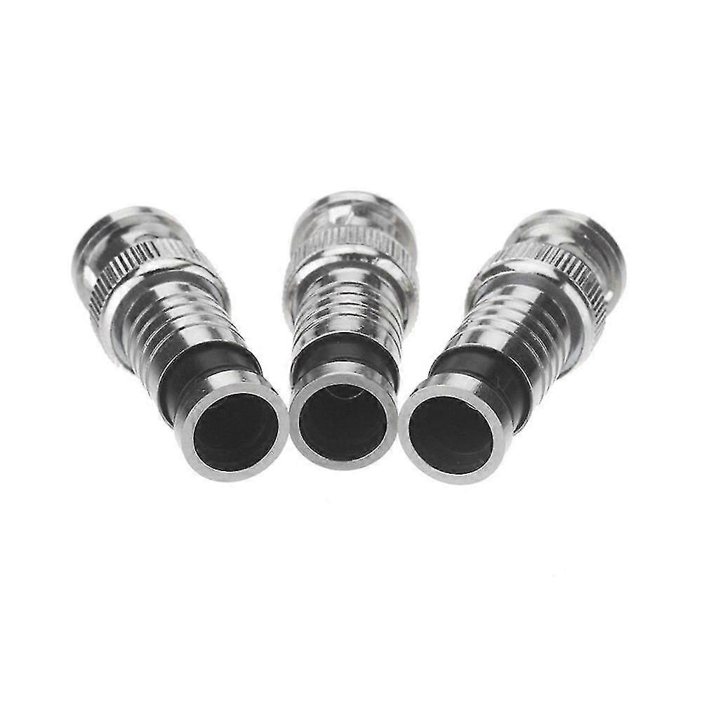 30 Pcs Bnc Compression Connector For Coax Rg59 Cable Cctv Cameras