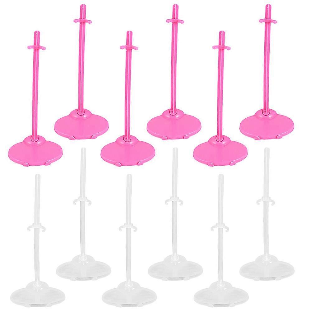 12pcs Doll Stand Holder Desktop Doll Toy Fixing Clip Stable Doll Display Stand Doll Accessory