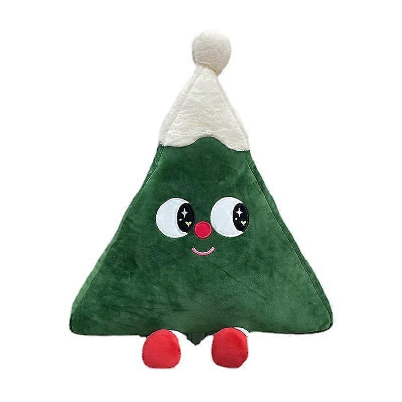 Green Triangle Christmas Tree Pillow Plush ToyLarge