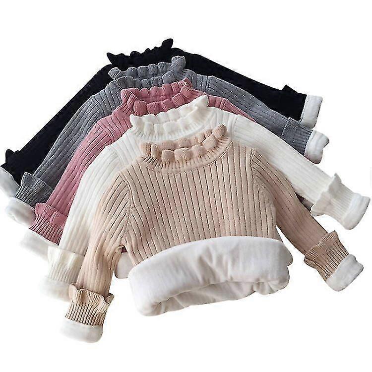 Winter Baby Gepolsterter Pullover Mädchen Verdickter Strickpullover