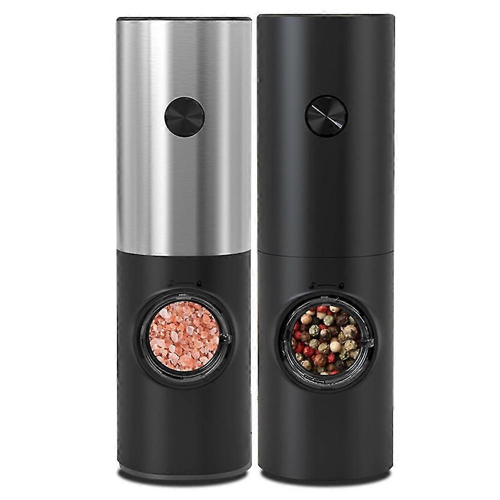 Electric Pepper Spice Grinder Automatic Salt Grinder Pepper Shaker With Led Light Adjustable Coarse