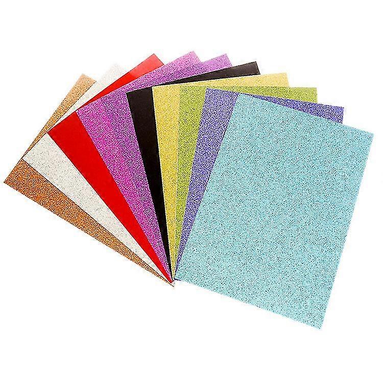 1 Pack 10 Sheets Glitter Foam 8" X 11.6" - Assorted S -