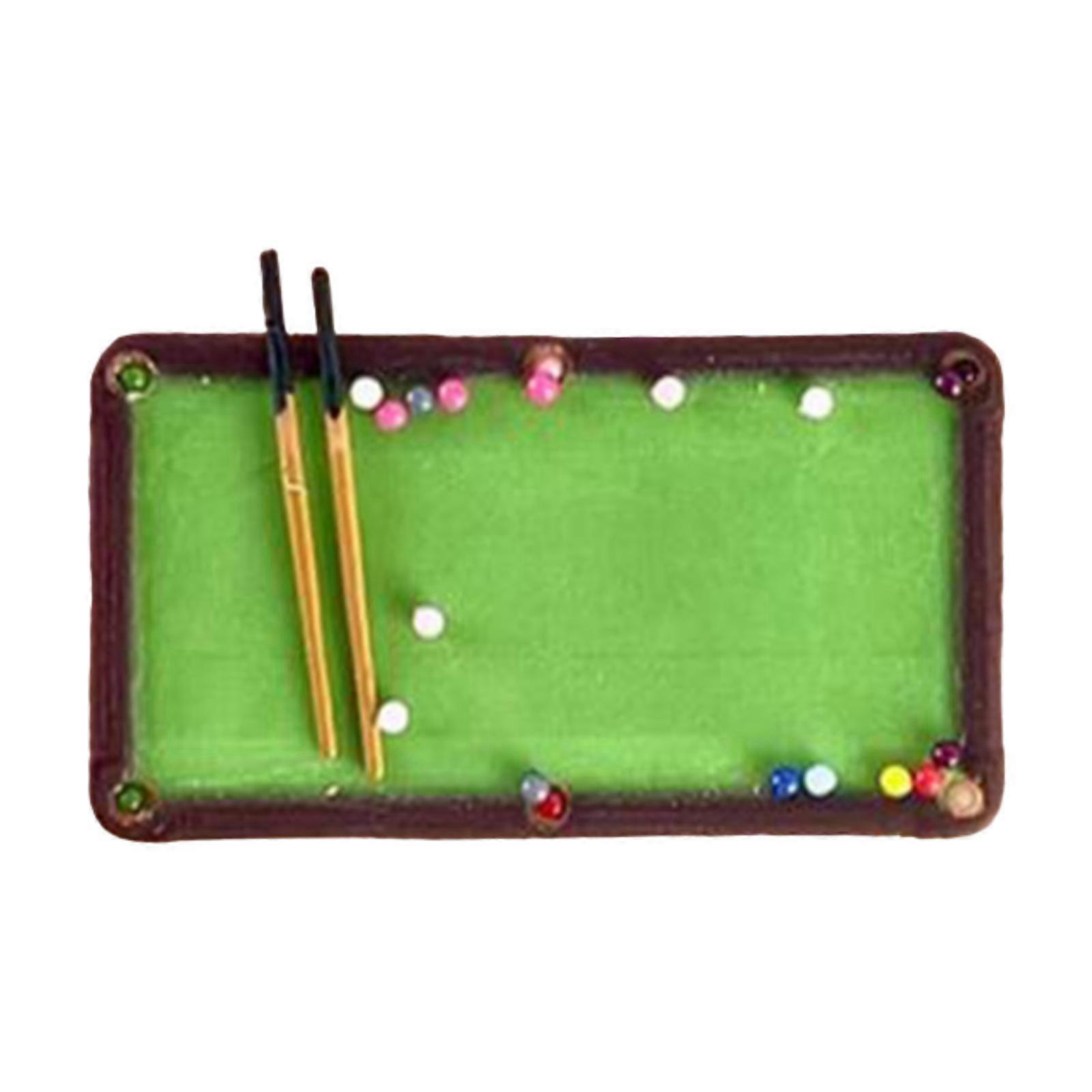 1:64 Scale Pool Table Model Mini Props for City Street Scene Sand Table