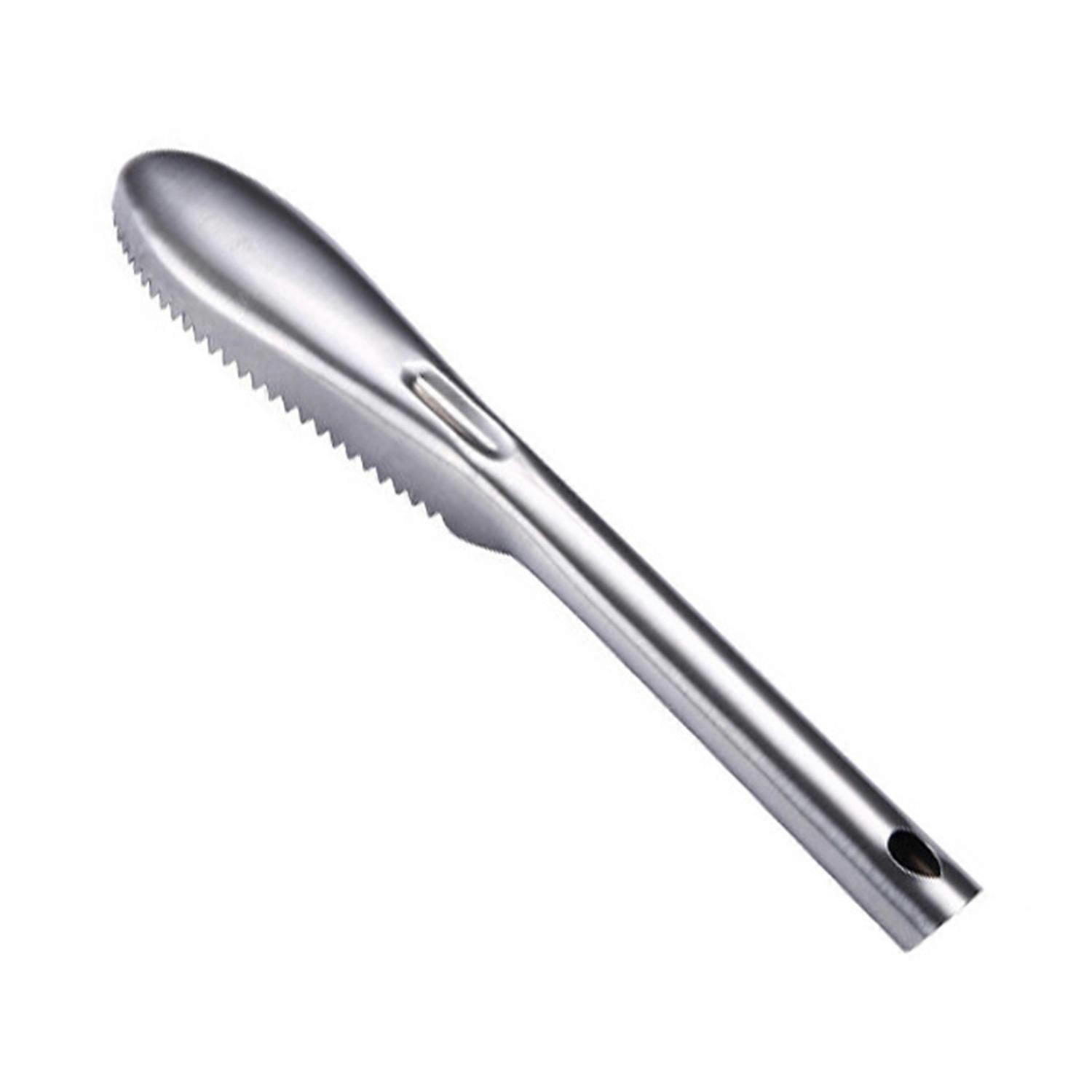 Scale Scraper Stainless Steel Ergonomic Handle Fish Scale Remover Sharp Sawtooth Fish Skin Scaler