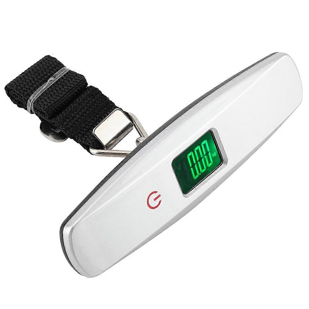 Mini Portable Scale 50Kg Electronic Scale Hanging Scale (Without Battery)(Sliver)