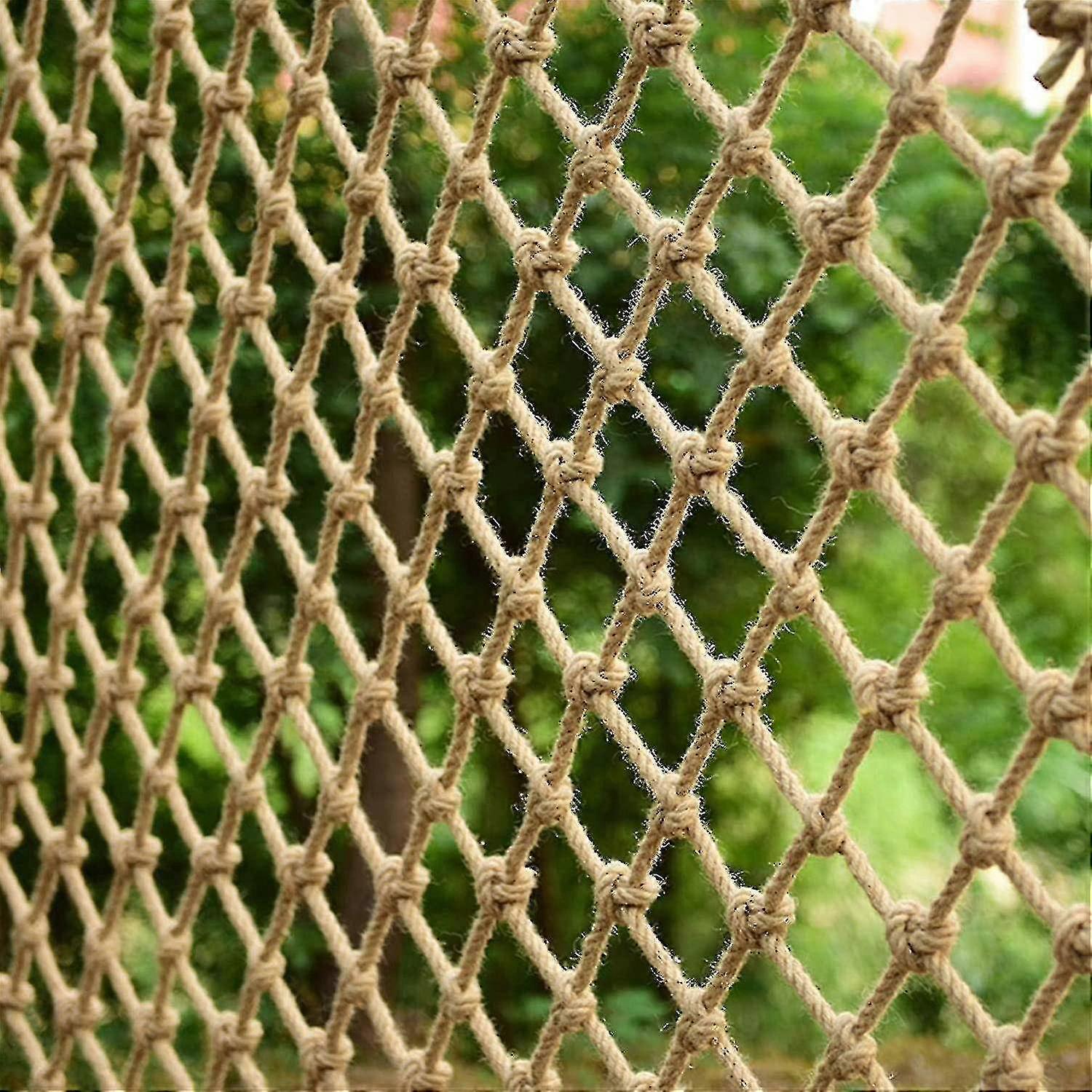 Plant Fence Hemp Rope Netting Rope Net For Tree, Balcony Railing Net1*2m