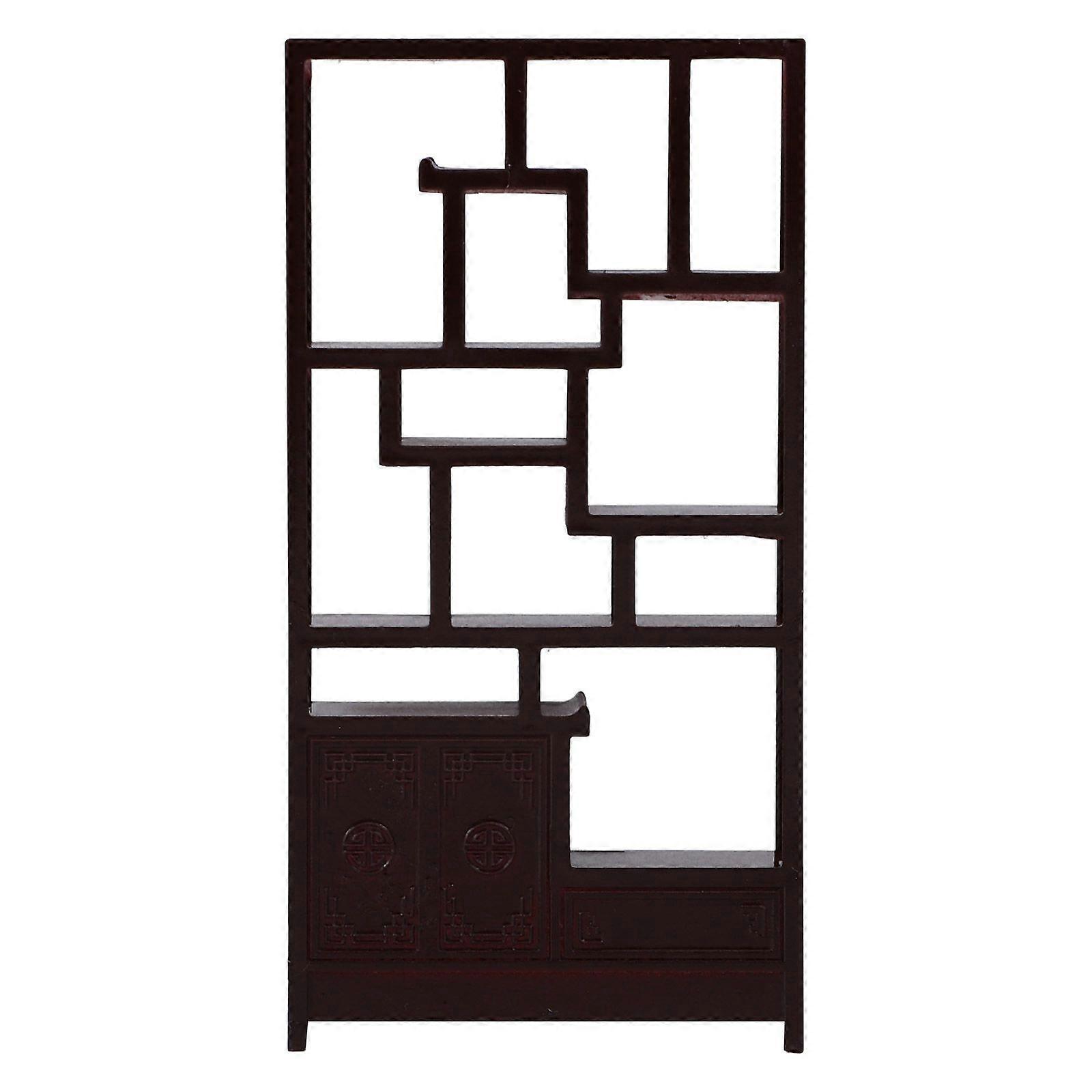 Mini House Display Shelf Miniature Display Rack Sand Table Doll House Plastic Furniture 1:25