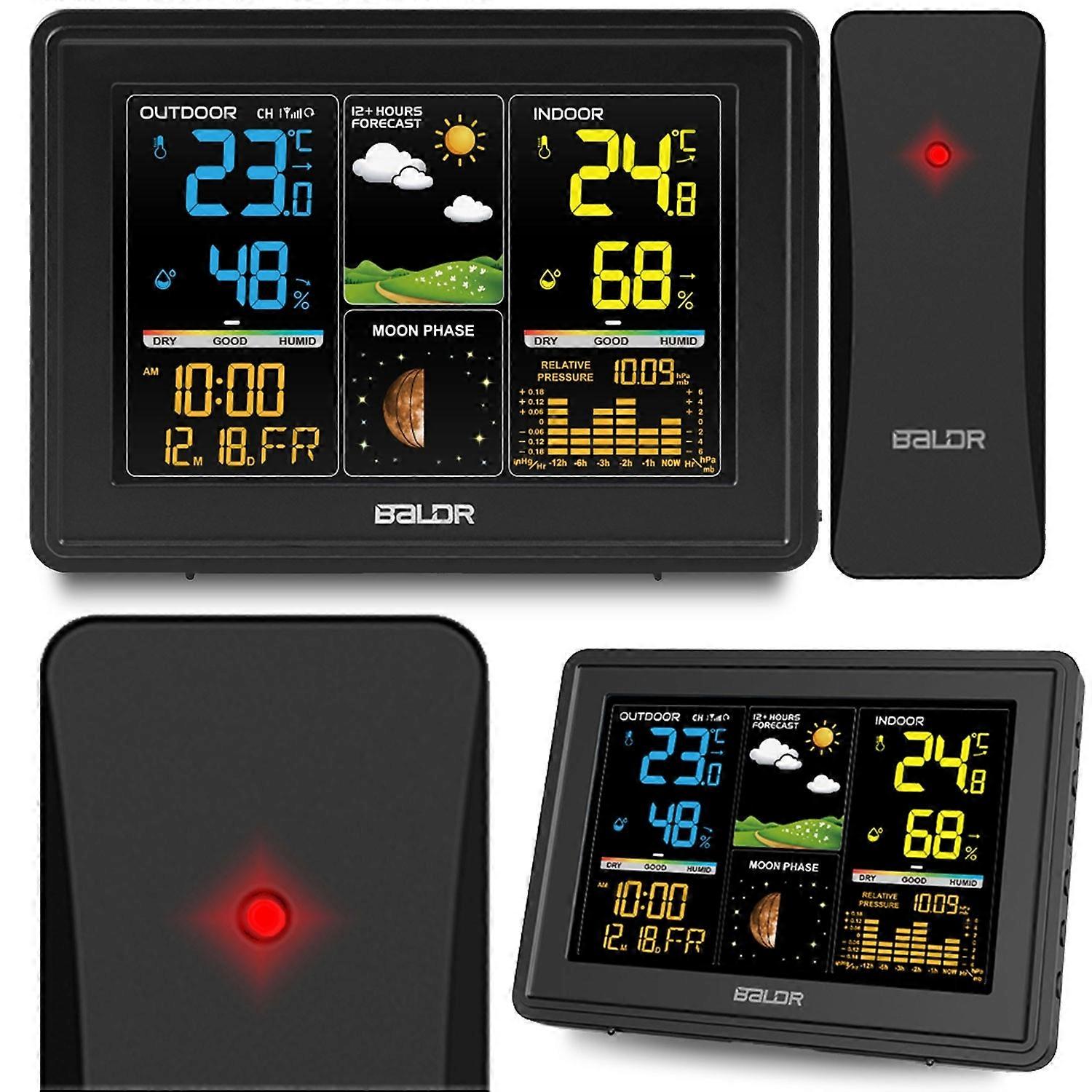 Weerstation met Display BD-907 Zwart