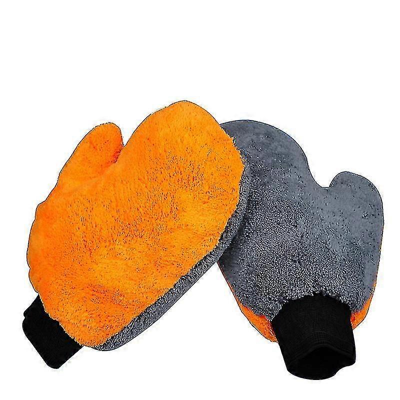 Jinyi CarWash Absorpt Mits Mitts Fleece (2pcs)