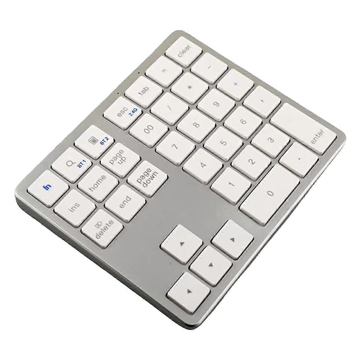 2.4G Wireless Bluetooth Number Pad 35 Keys Remote Connection Numpad Numeric Keypad for Laptop Windo