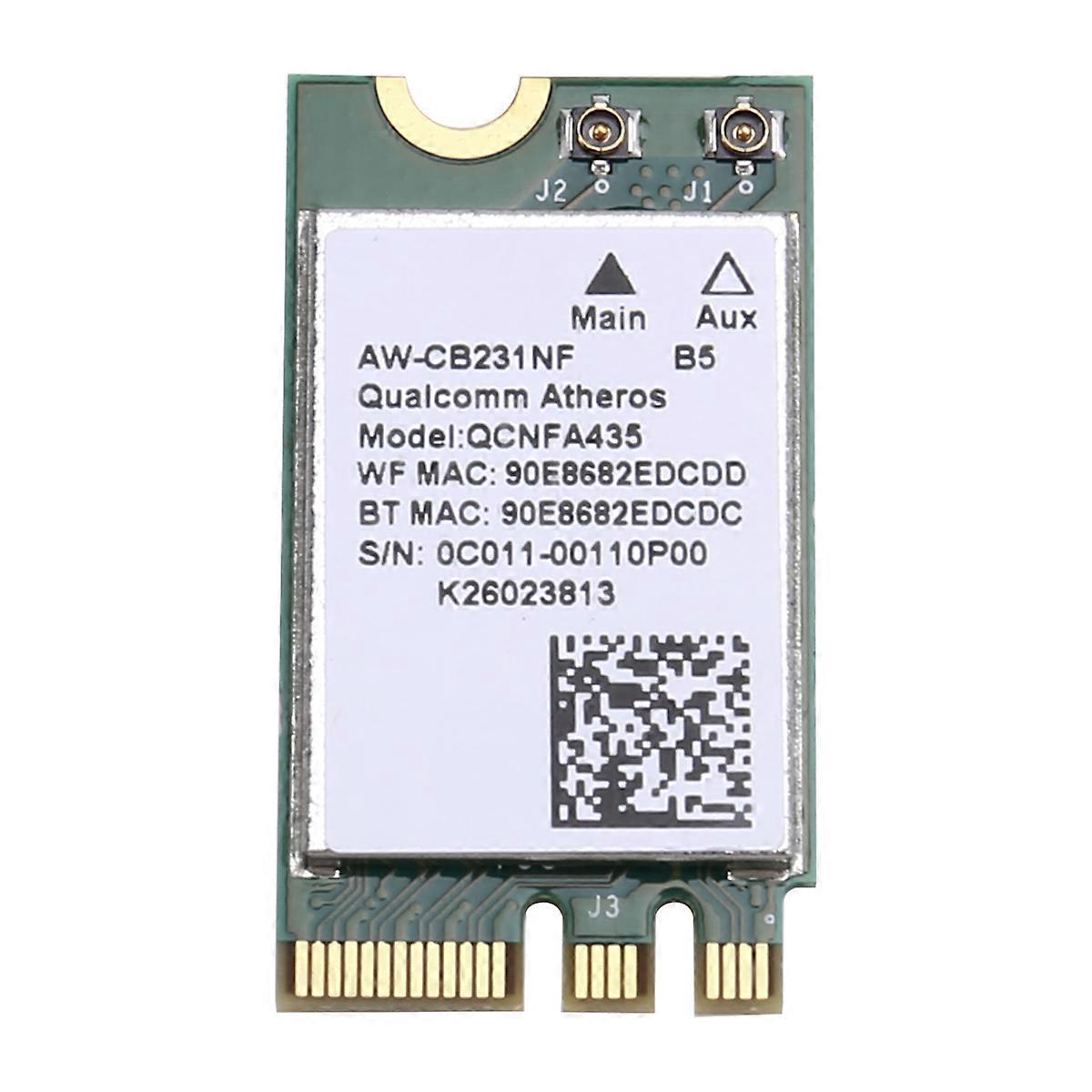 QCA9377 QCNFA435 Wireless Card Bluetooth4.1 WiFi Card 433Mbps 802.11AC 2.4G/5Ghz NGFF Network Adapter for Win 7/8/10