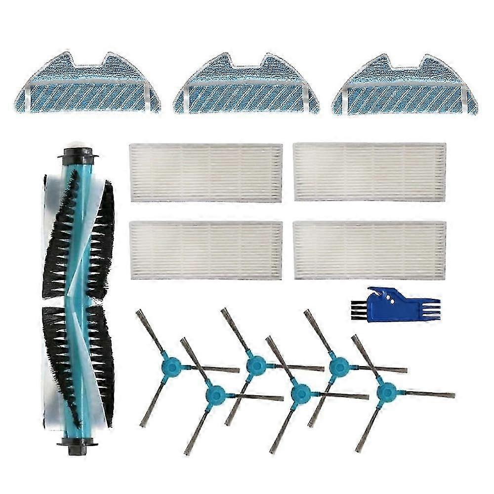 Accessory suitable for Conga 1490 Robot Vacuum Cleaner Spares Pack of 1 Main Brush, 4 Hepa Filters, 6 Side B