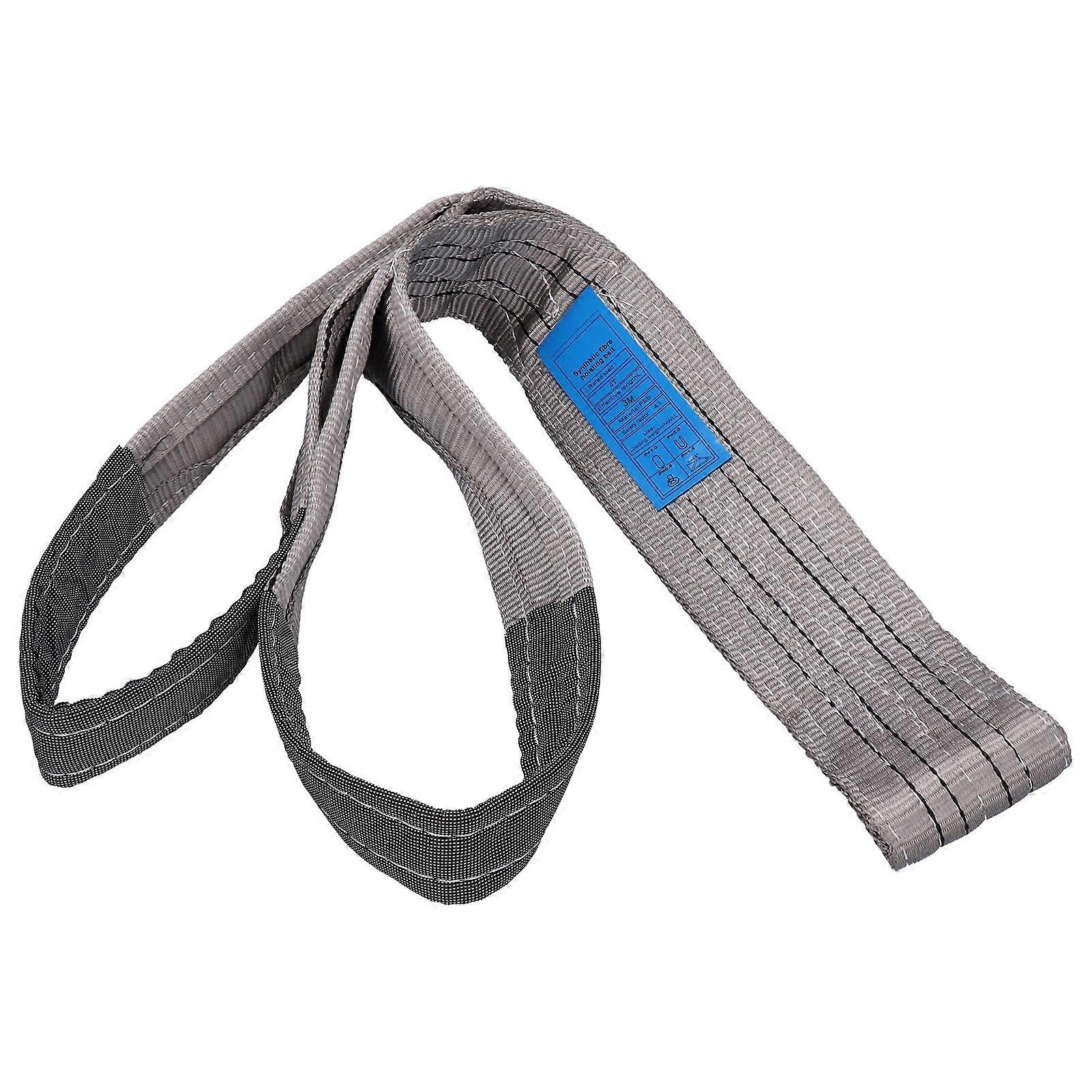 Lifting Sling Hoist Webbing 4T Flat Thickened PES Strap High Strength for Transportation3 Meters (9.8ft)