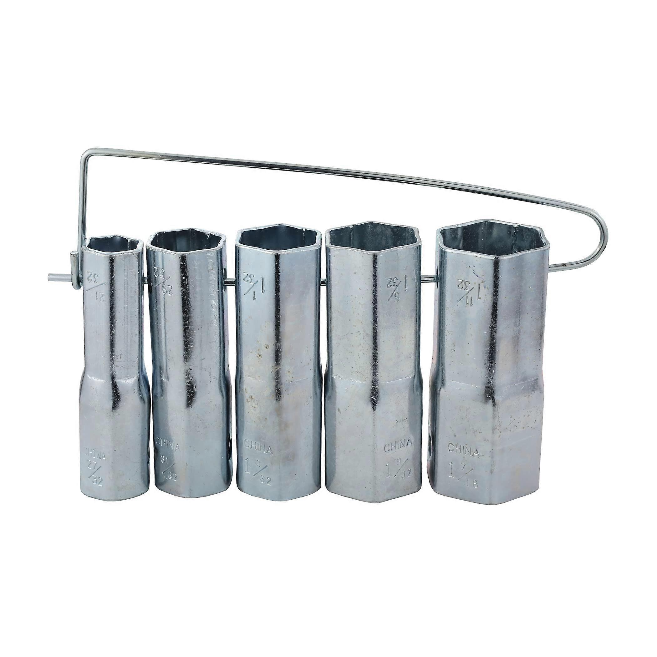 60505 Shower Valve Socket Wrench Set, Metallic, Durable Tool for Plumbing Repair, Compatible with Standard Shower Valves