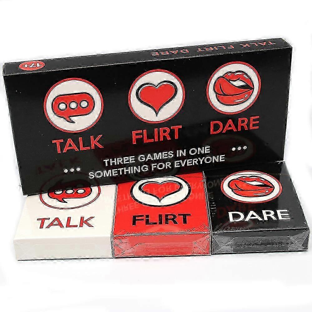 3-in-1 Talk Flirt Dare Card Game Reignite And Deepen Relationship With Your Partner, Perfect Date Night Ideas