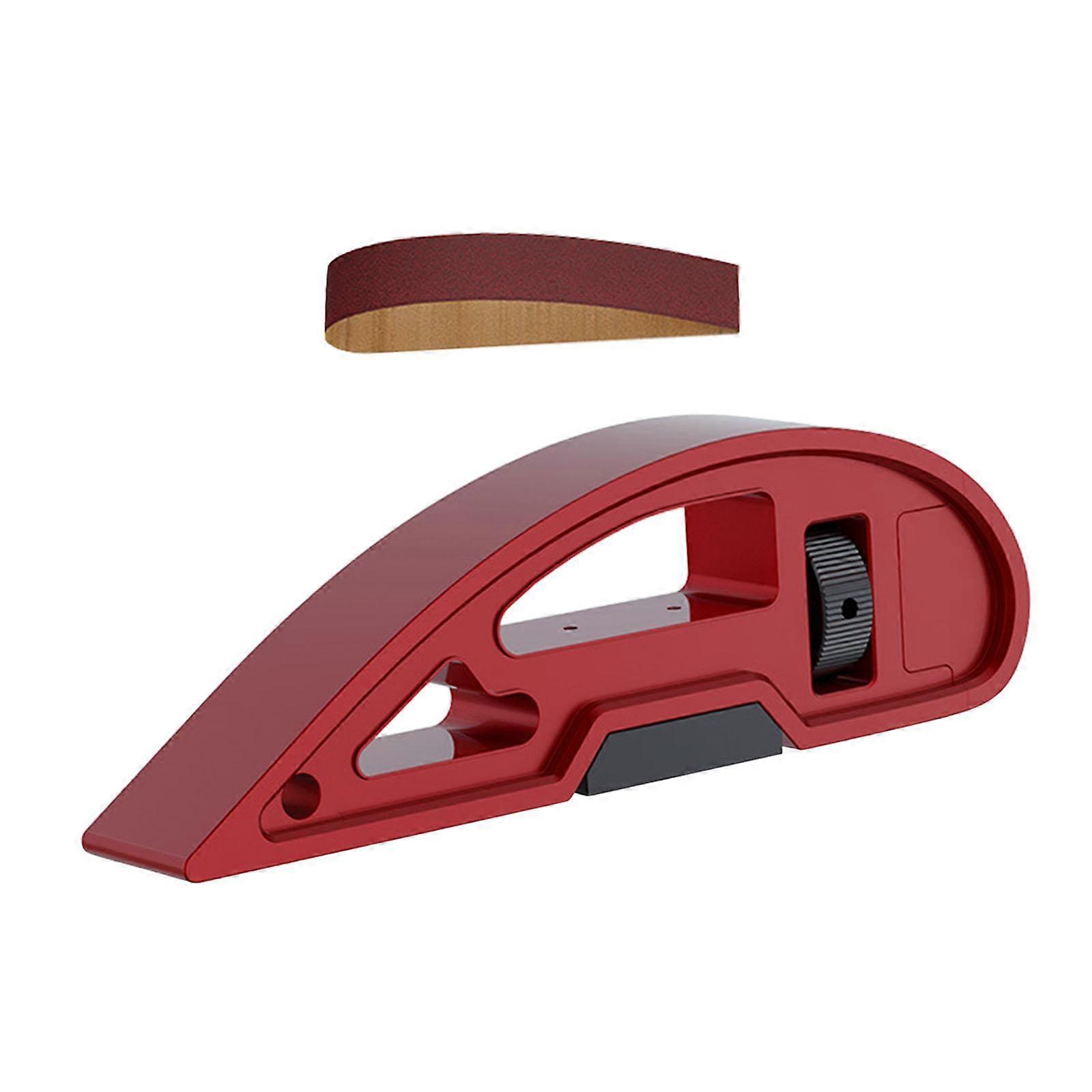 Belt Sander Attachment with Manual Sanding Block, Tool for Curved Sanding and