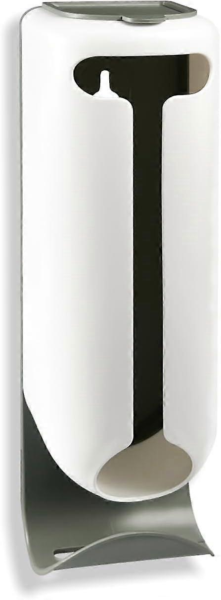 Wall Mounted Plastic Bag Holder with Adhesive, Grocery Bags Saver Kitchen Roll Freshness Protection Package and Shopping Bags, for Kitchen, Hallway,