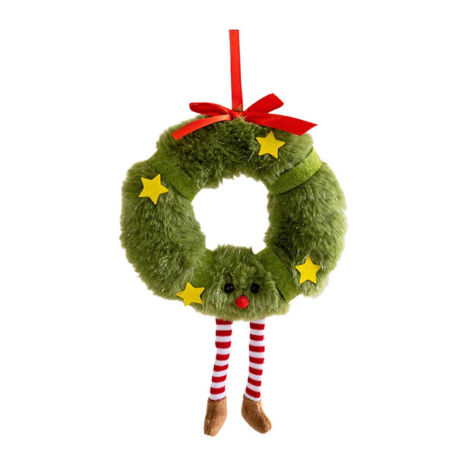 Christmas Tree Plush Pendant Christmas Decoration Charm Craft Cute Xmas Tree