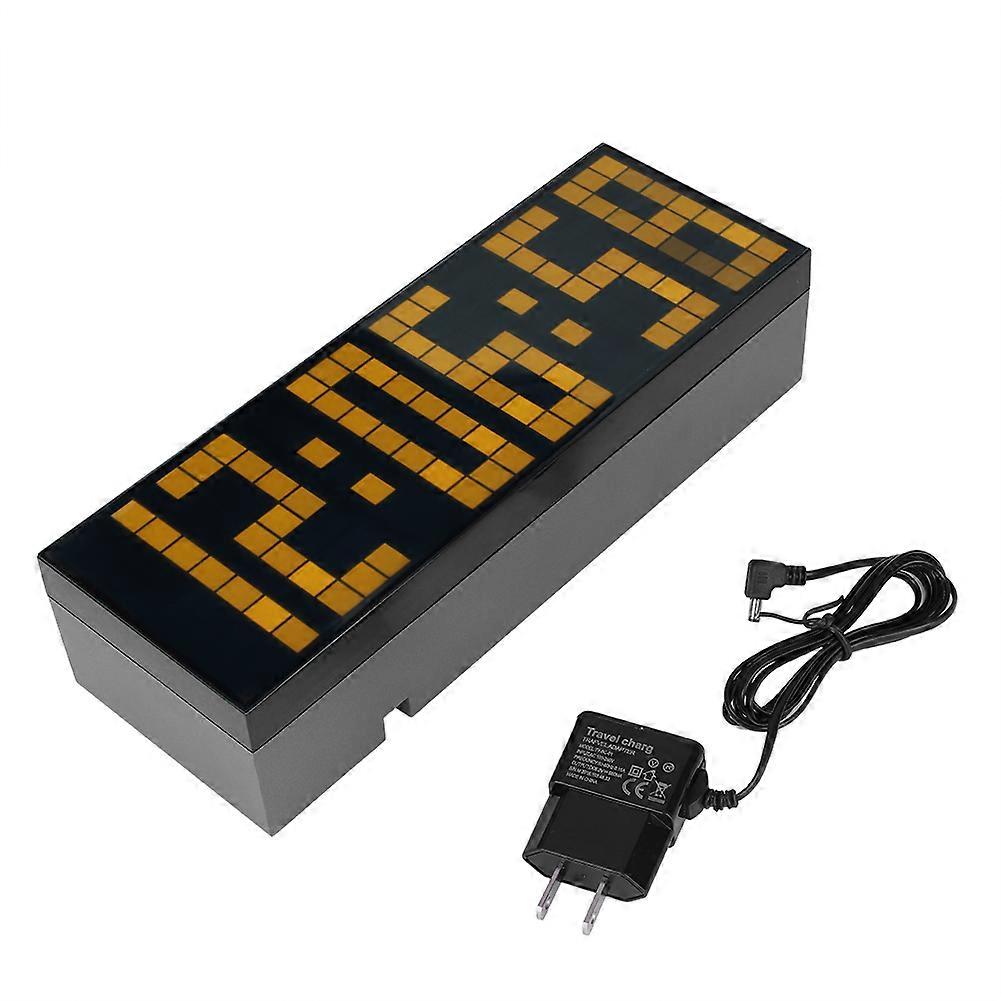 Large Jumbo 4-6 Digit LED Digital Alarm Clock with Snooze, Calendar, Wall and Desk Display, Battery Operated
