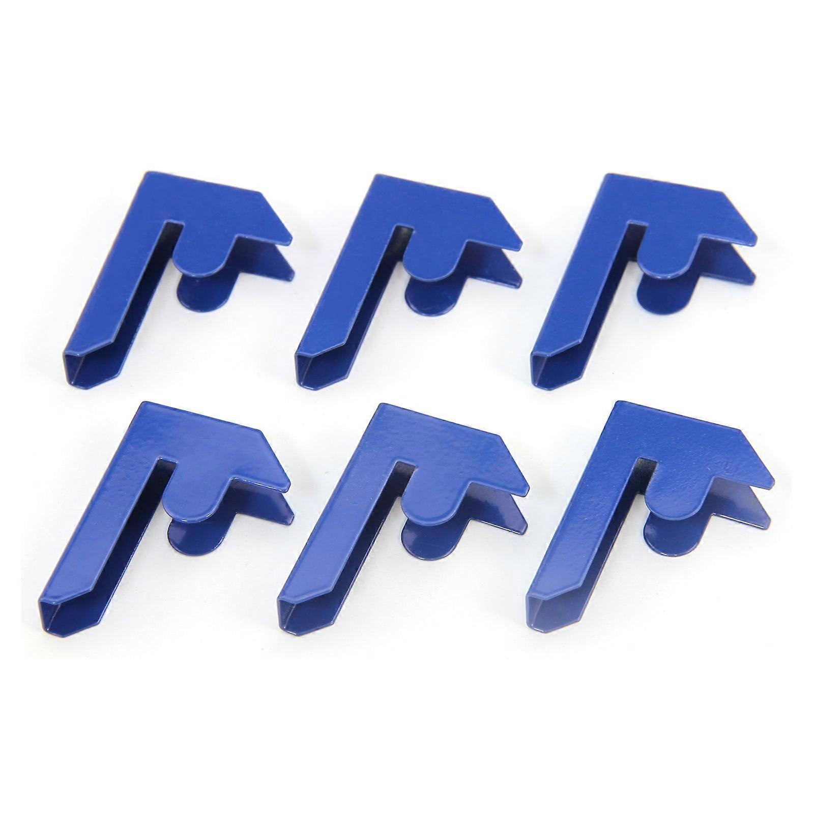 Monster Racking T-Rax Garage Shelving Bay Connector Clips, Pack of 6, Blue