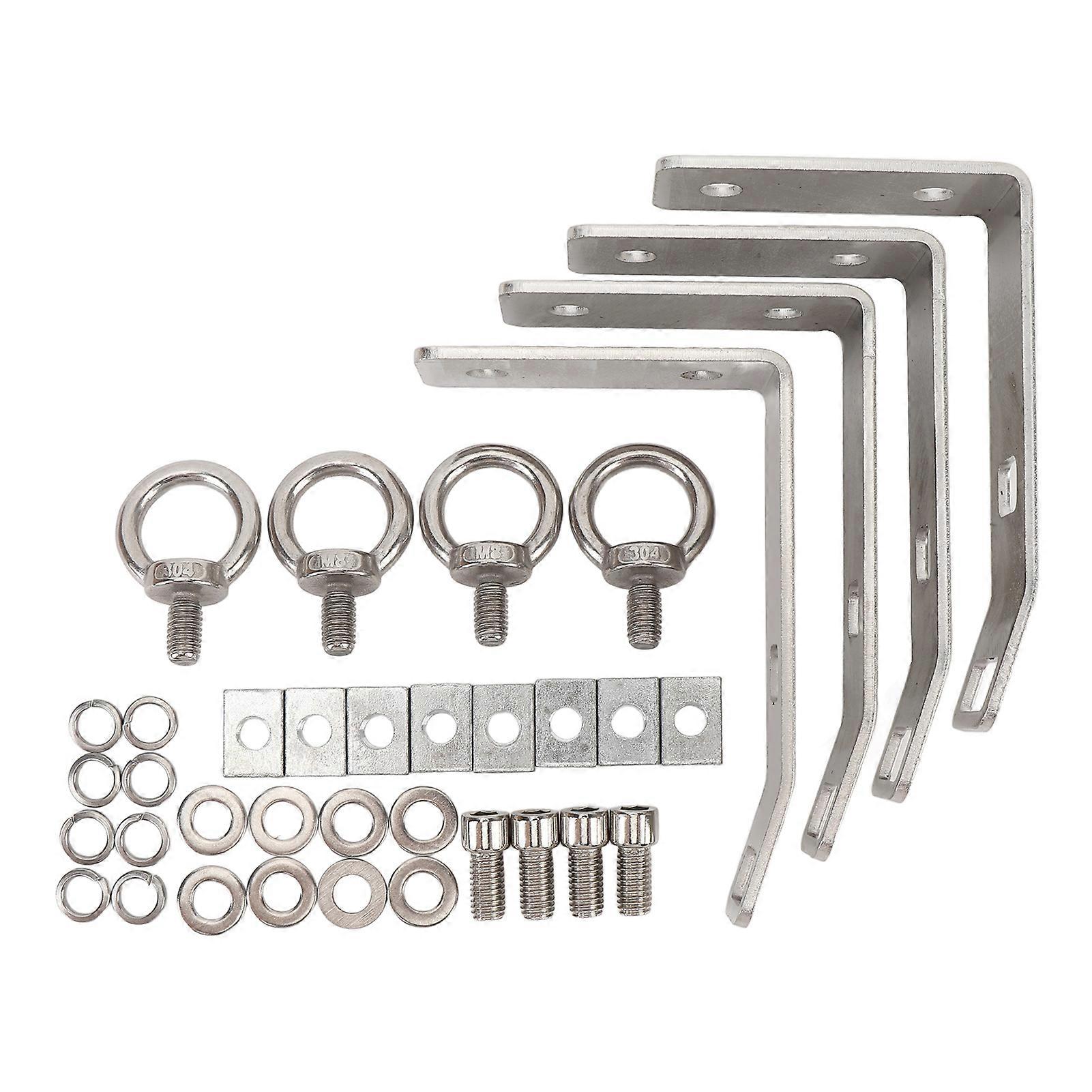 4 Pack 304 Stainless Steel Truck T-Bar Replacement Load Stops for Ladder, Firewood, Skis, Kayak