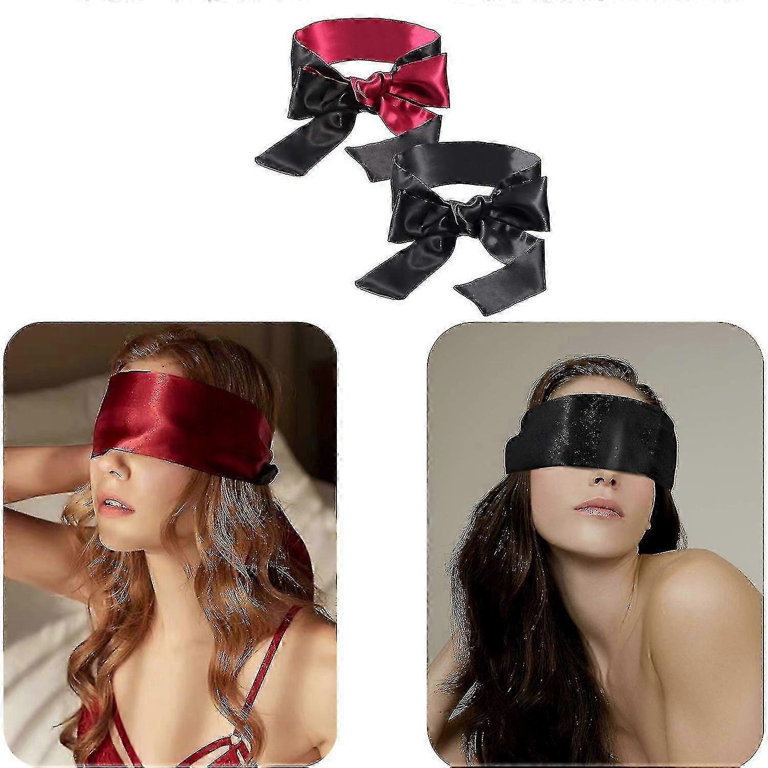 Σατέν μάτι 2 τεμαχίων 150 cm/59 in. Ρυθμιζόμενα ερωτικά σατέν λουριά