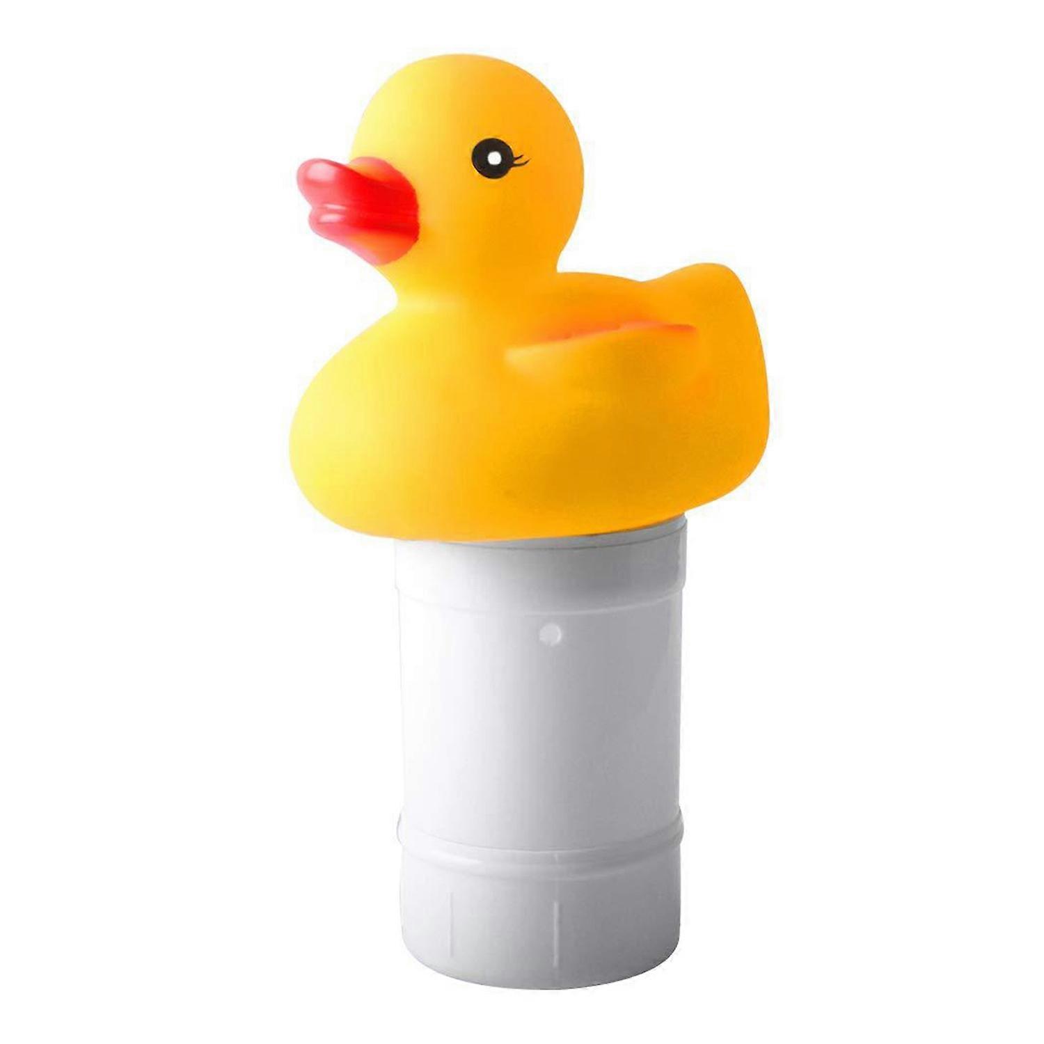 Pool Dosing Device Floating Design Automatic Disinfector with Cartoon Duck Decoration Tablet Pool