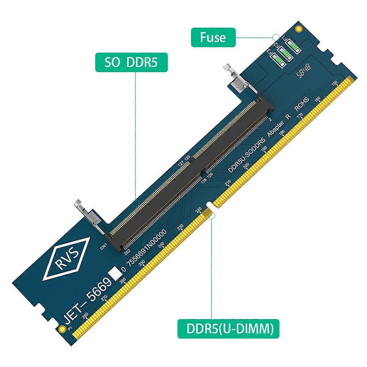 DDR5 Laptop Memory Slot to DDR5 Desktop Adapter Card SO DDR5 to DDR5