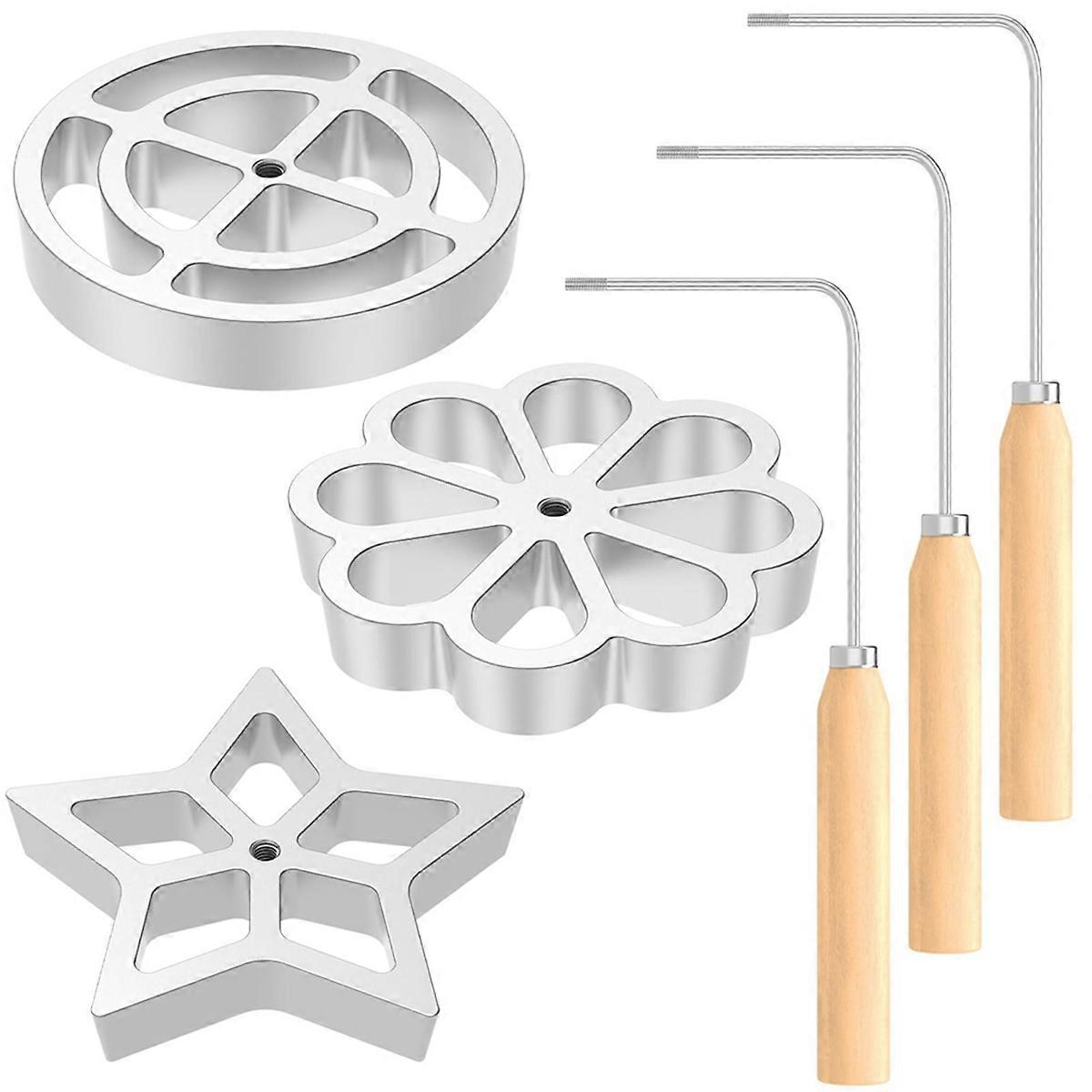 Bunuelos Mold with Handle, Metal Bunuelos Cookie Maker Mold,