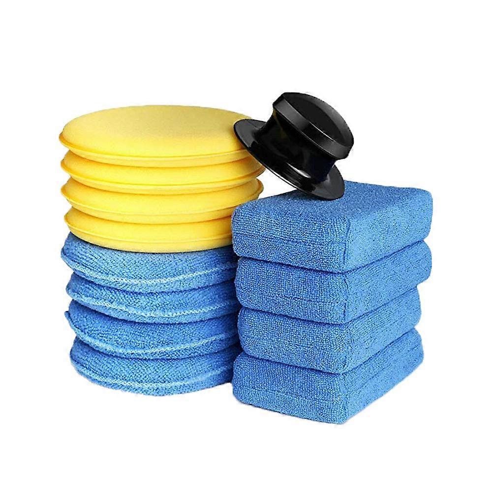 Automobile Rust Cleaning Tool: 13PCS Sponge Rub Kit for Polishing & Waxing