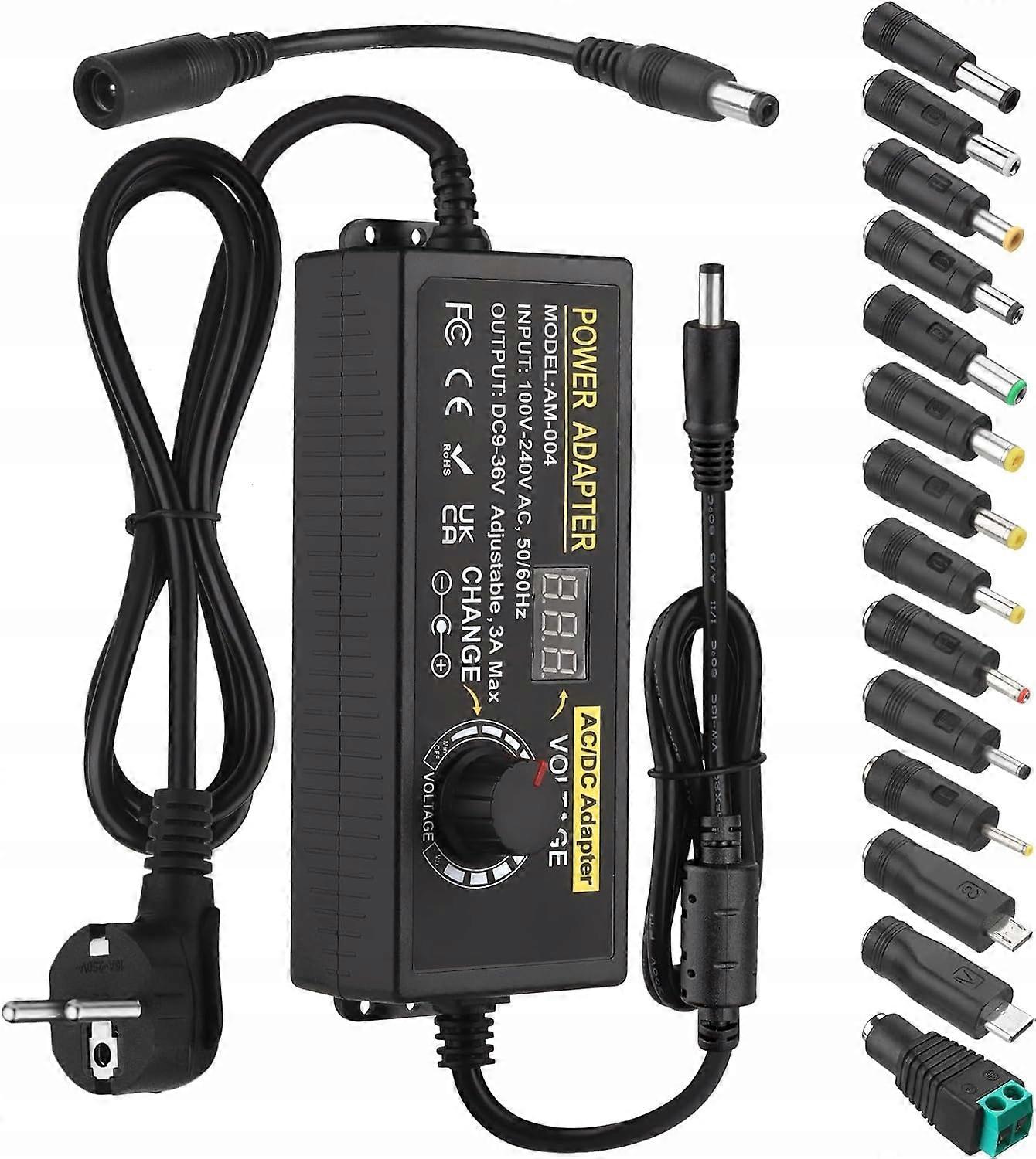 Universal-Netzteil 9V-36V 3A Einstellbares AC/DC-Netzteil 27W-108W