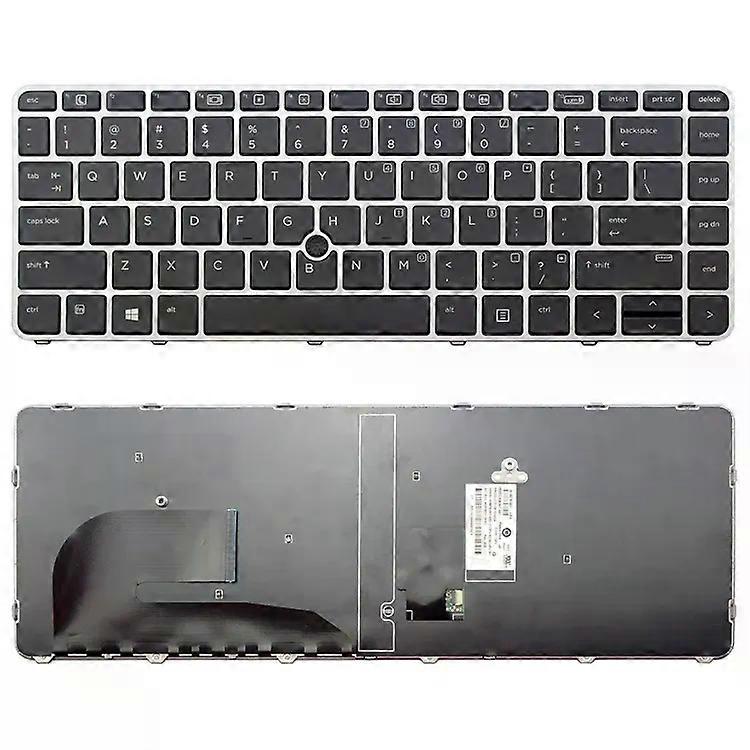 Teclado com luz de fundo sem dedos para HP EliteBook 840 G3-US Version