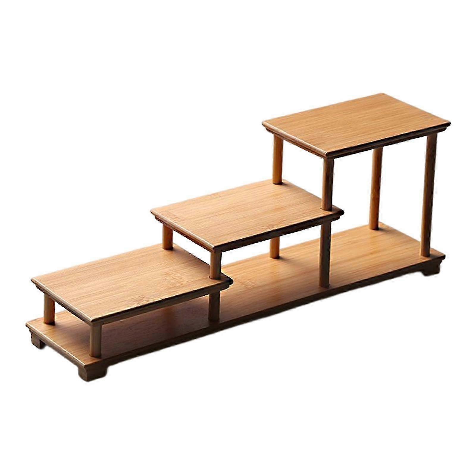 Tea Cup Stand Shelf Display Stand Counter Retail Riser Wood Display ...