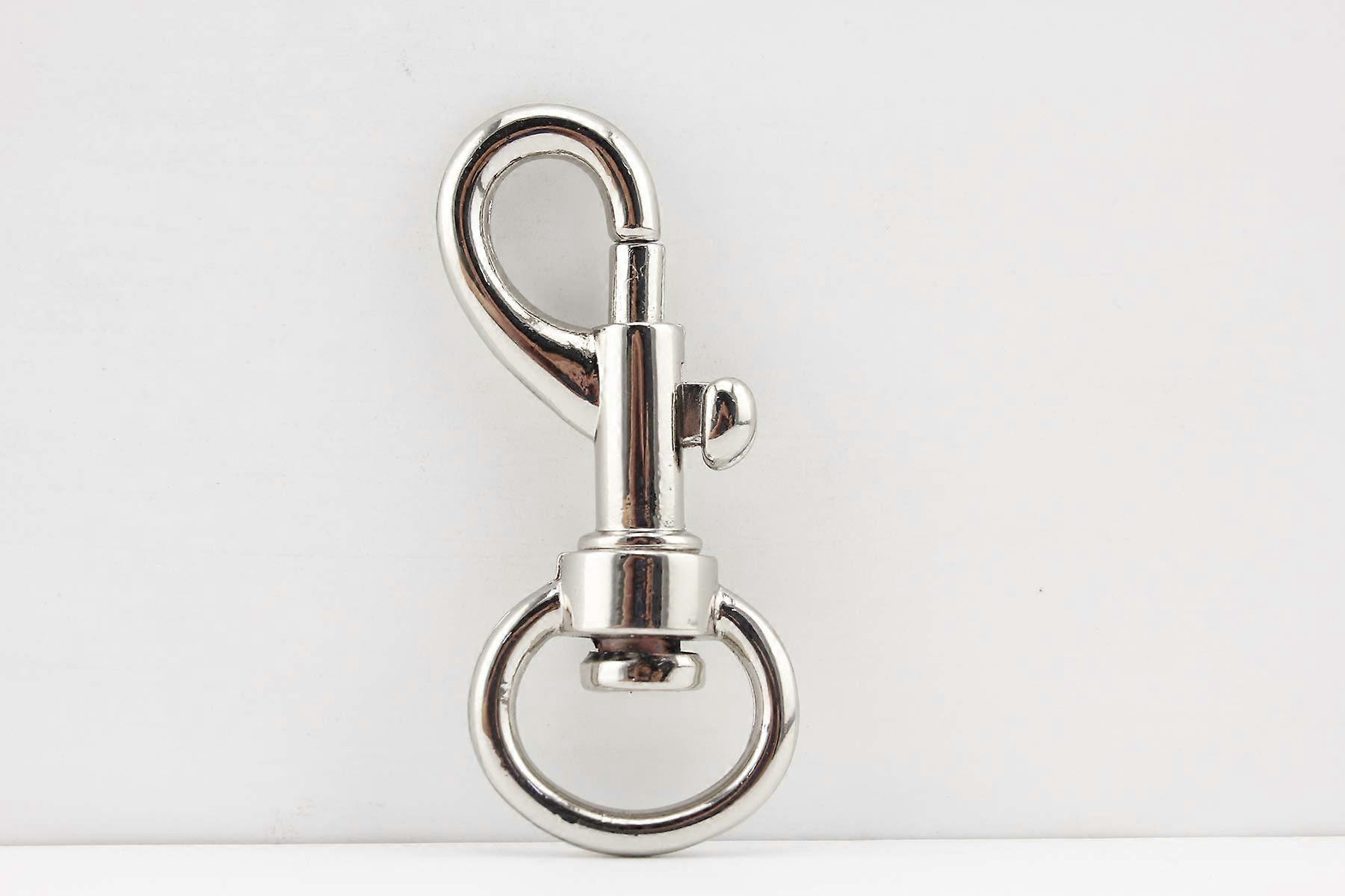 Swivel Snap Hooks 3/4 Inch Nickel Zinc Alloy Bolt Bar Snaps Clasp Clip for Crafting - 6 Pieces