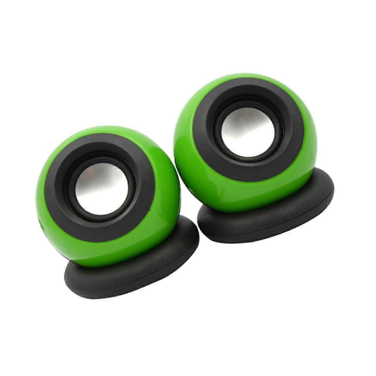 Stereo Sound Mini Speakers for Desktop and Laptop - Compact 3.5mm Speakers with Universal Compatibility for PC and TV