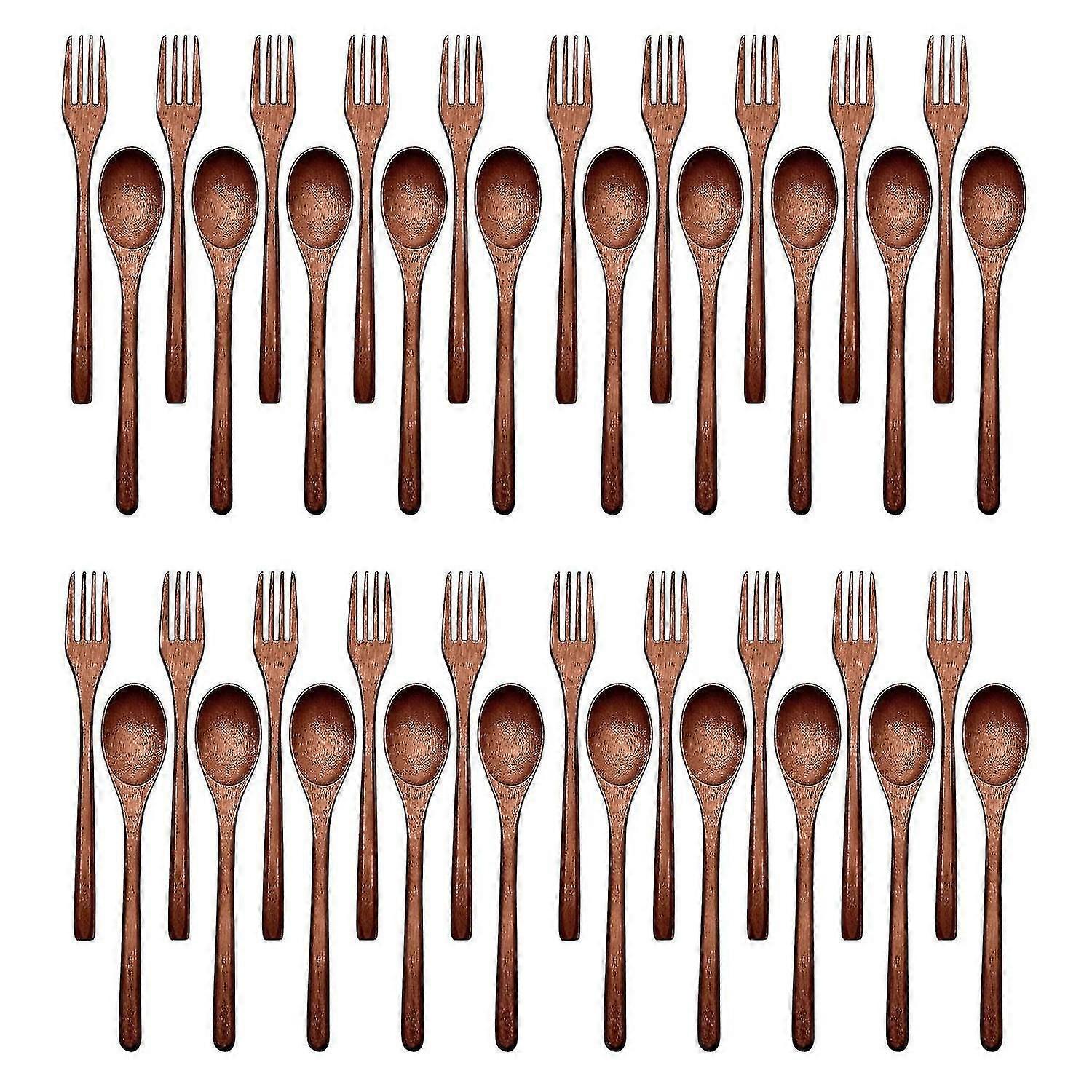 40 Pcs Spoons Forks Set Utensil Set Reusable Flatware Set For Ing St