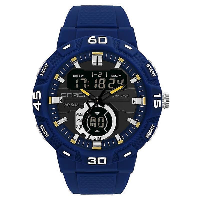SANDA 3087 Luminoso À Prova D'Água Dual Display Relógio Eletrônico