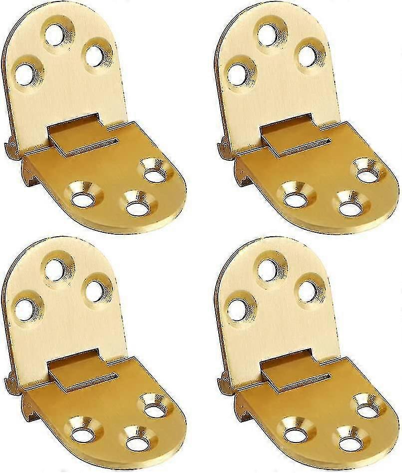 Folding Flip Top Hinge, Solid Brass Brushed Finished