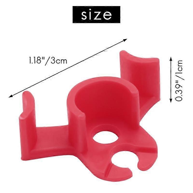 (Pack of 20 Pieces) LST Clip, Low Pressure Training Plant Bender for Plant Training (Red)