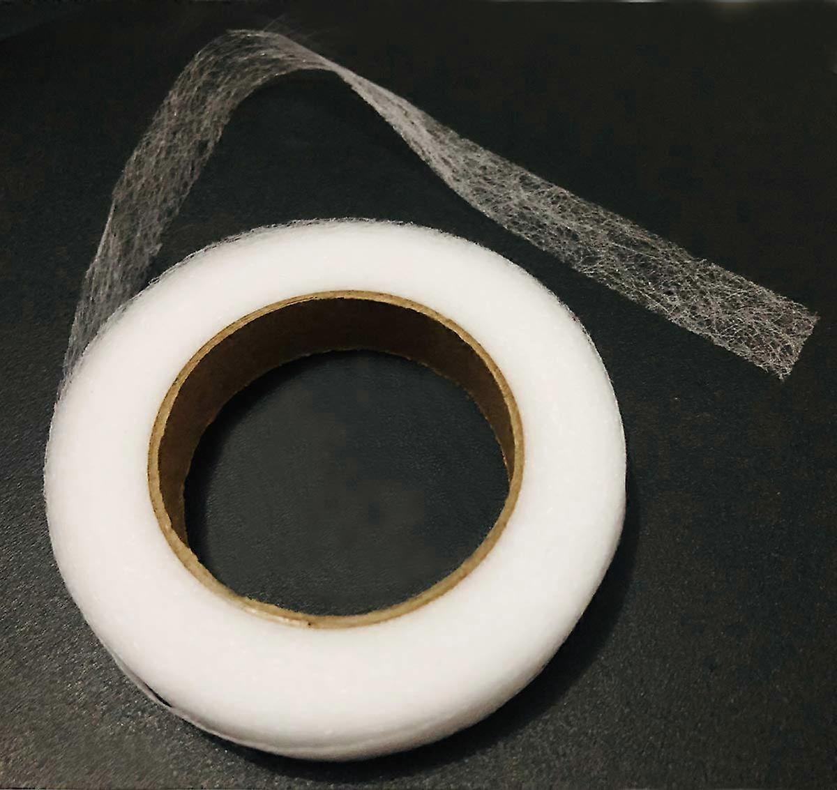 2pcs Hem Iron-On Adhesive Tape Fabric Fusing Tape Each 27 Yards Length 0.59inch/1.5cm Width