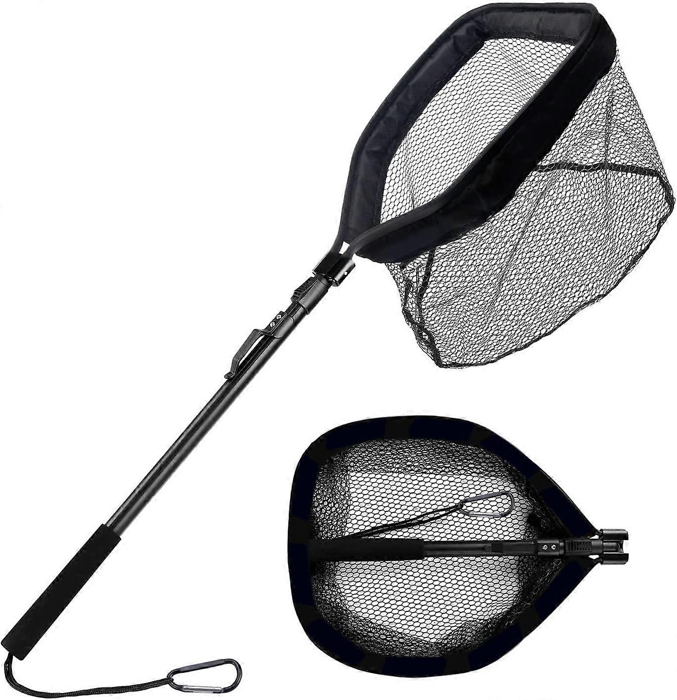 Soft Rubber Mesh Foldable Landing Net