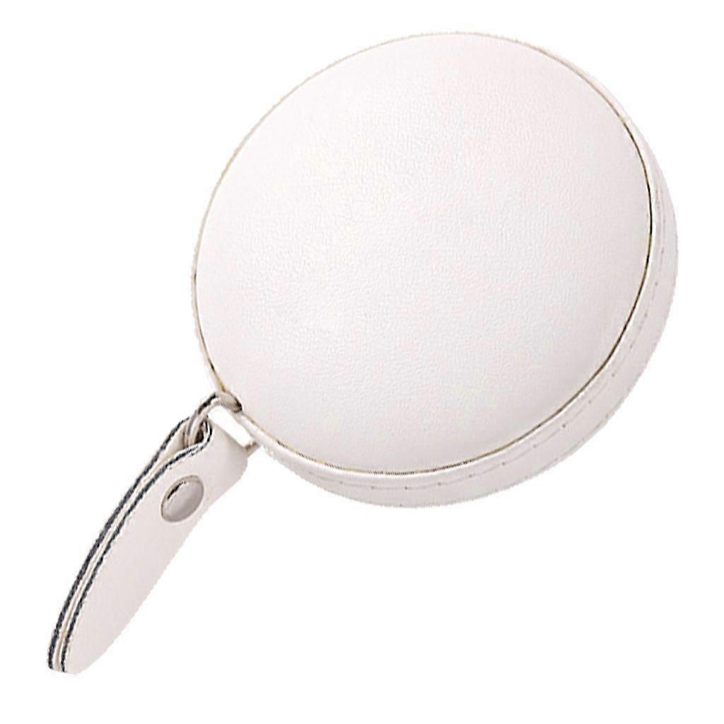 150cm Retractable Tape Measure with Round Faux Leather for Case Pocket Size Portable Dual Sided Ruler Measurement Tool