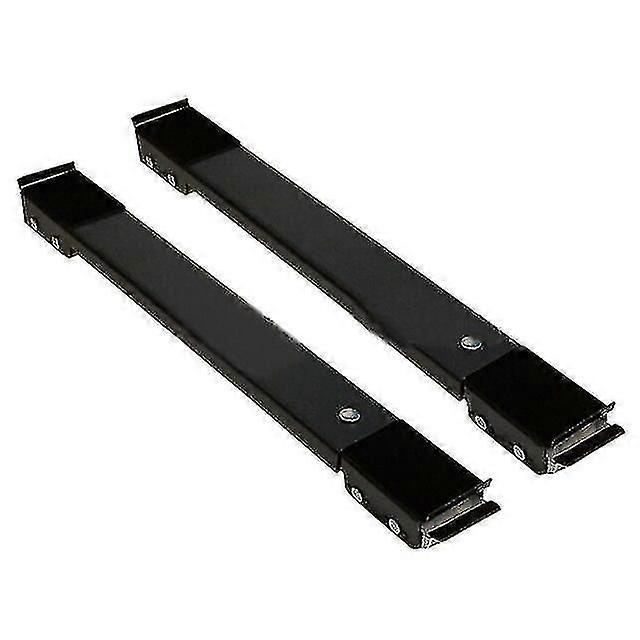 2pcs Washing Machine Stand Movable Tool Refrigerator Base Mobile Roller Stand Fridge Rack Wheel Black