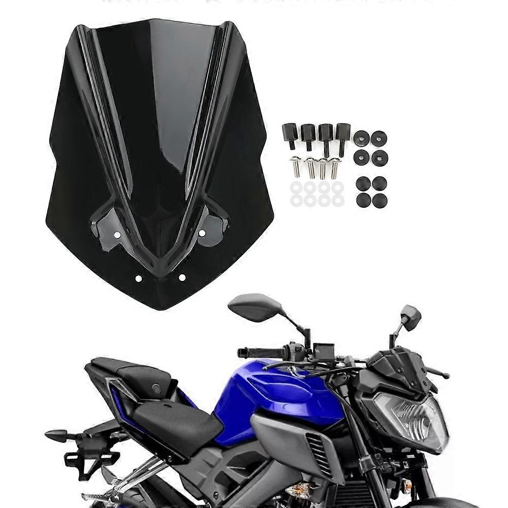 ABS Motorcycle Windshield WindScreen for Yamaha MT125 2015-2019 Black T9