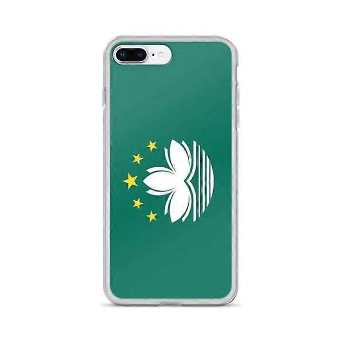 Phone case - PIXELFORMA - Macao Flag - Compatible with iPhone 7 Plus - Soft - Shockproof