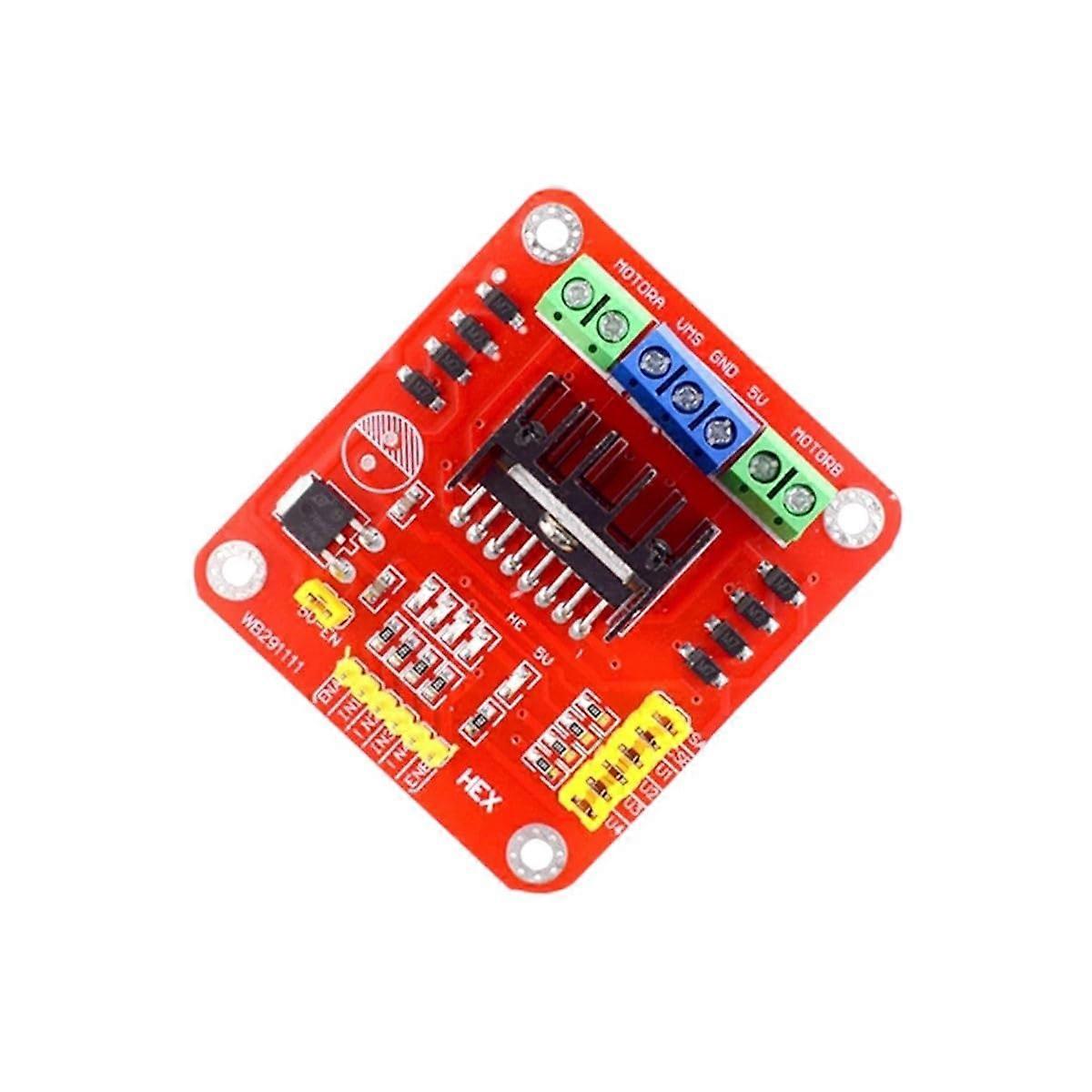 L298N DC Motor Driver Controller Board Module Dual H-Bridge 20W 2A for Arduino Stepper Motor Control L298HEX