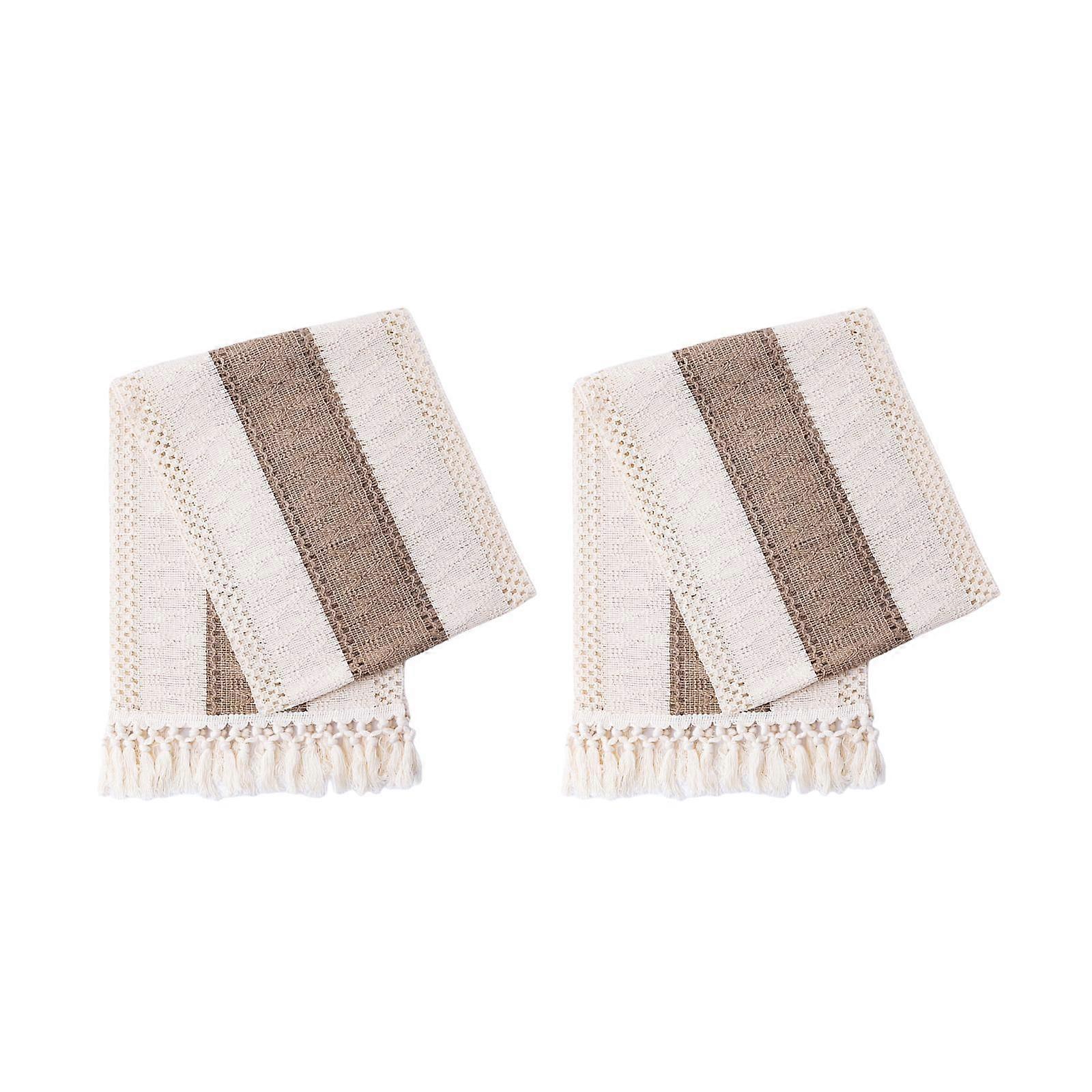 2x Splicing Macrame Tassels Linen for Shower Wedding Decoration